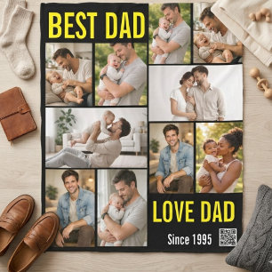 Getröstet von der Liebe Personalisiert 5 Fotos Cus Fleecedecke