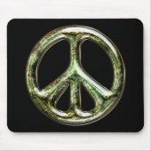 Getrübtes Friedenszeichen Mousepad (Vorne)