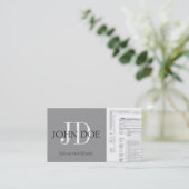 Getrübtes Silber des Visitenkarte (Stehend Vorderseite)