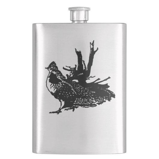 Getrumpftes Waldhuhn Flachmann (Vorderseite)