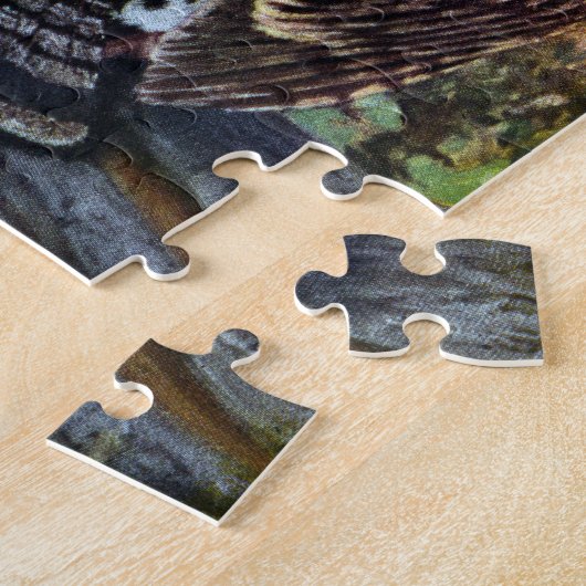 Getrumpftes Waldhuhn im Wald Puzzle (Seite)