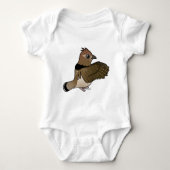Getrumpftes Waldhuhn (Trommeln) Baby Strampler (Vorderseite)