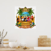 GETTIN' FREAKY IM TIKI POSTER (Küche)