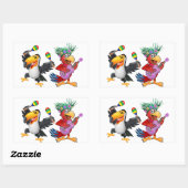 GETTIN’ FREAKY IM TIKI RECHTECKIGER AUFKLEBER (Blatt)