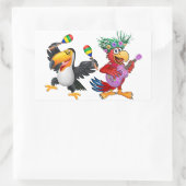 GETTIN’ FREAKY IM TIKI RECHTECKIGER AUFKLEBER (Tasche)