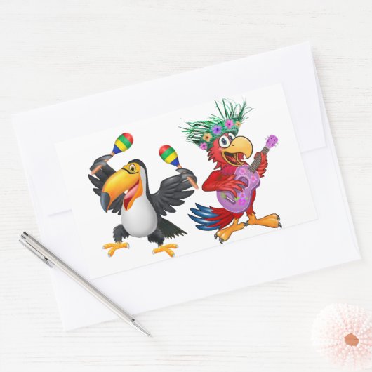 GETTIN’ FREAKY IM TIKI RECHTECKIGER AUFKLEBER (Umschlag)