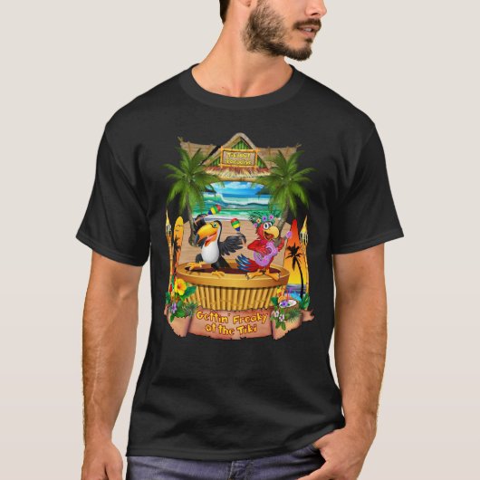 GETTIN' FREAKY IM TIKI T-Shirt (Vorderseite)
