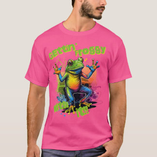 Gettin' Froggy mit ihrem lustigen Tanzfrog T-Shirt