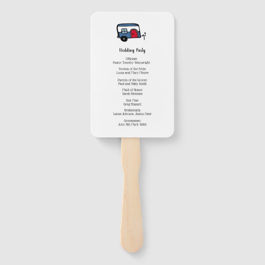 Gettin' Hitched Camper Fächer (Rückseite)