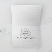 Gettin Old Birthday Pelican Karte (Innenseite)