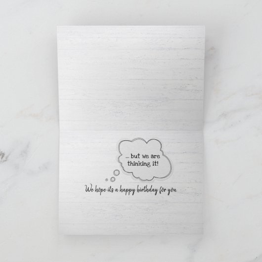 Gettin Old Birthday Pelicans Karte (Innenseite)