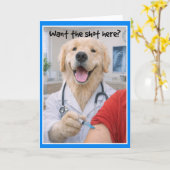 Getting a Shot Get Well card.  SHOA-1 Karte (Gelbe Blume)