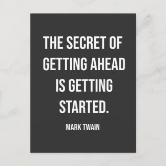 Getting Ahead Starts Now Postkarte