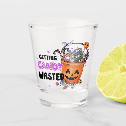Getting Candy Wasted Schnapsglas (Vorderseite)