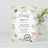 Getting Down & Dirty 3rd Birthday Farm Mud Party Einladung (Stehend Vorderseite)