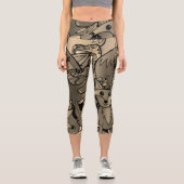 Getting Foxy Sepia Tone Capri Leggings (Vorderseite)
