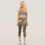 Getting Foxy Sepia Tone Capri Leggings (Vorderseite)