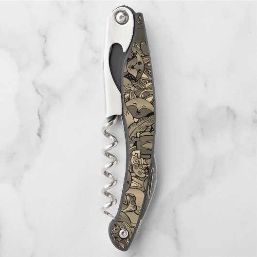 Getting Foxy Sepia Tone Kellnermesser (Vorderseite)