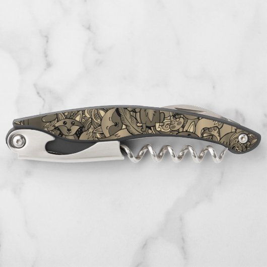 Getting Foxy Sepia Tone Kellnermesser (Vorderseite)