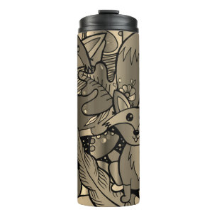 Getting Foxy Sepia Tone Thermosbecher