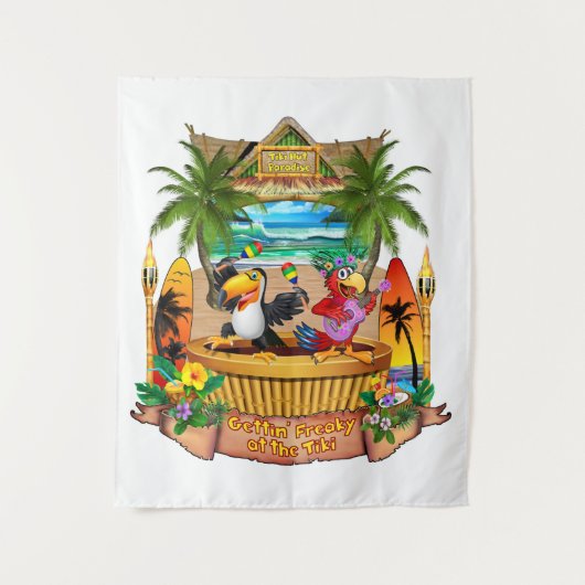 GETTING FREAKY AM TIKI WANDTEPPICH (Vorderseite)