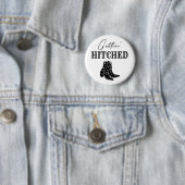 Getting Hitched Bride Western Junggeselinnen-Absch Button (Beispiel)