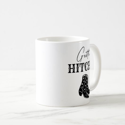 Getting Hitched Bride Western Junggeselinnen-Absch Kaffeetasse (VorderseiteRechts)