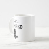 Getting Hitched Bride Western Junggeselinnen-Absch Kaffeetasse (Vorderseite Links)