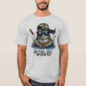 Getting Jiggy Funny Toad Graphic Quote T - Shirt (Vorderseite)