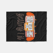 Getting Lit Fall konzentrierte Kerzen Pumpkin Gewü Fleecedecke (Vorderseite (Horizontal))