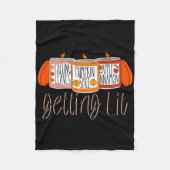 Getting Lit Fall konzentrierte Kerzen Pumpkin Gewü Fleecedecke (Vorderseite)
