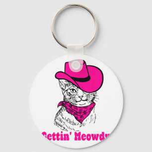 Getting Meowdy Cat Mama Western Cowgirls Bachelore Schlüsselanhänger