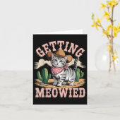 Getting Meowied Bachelorette Karte (Gelbe Blume)