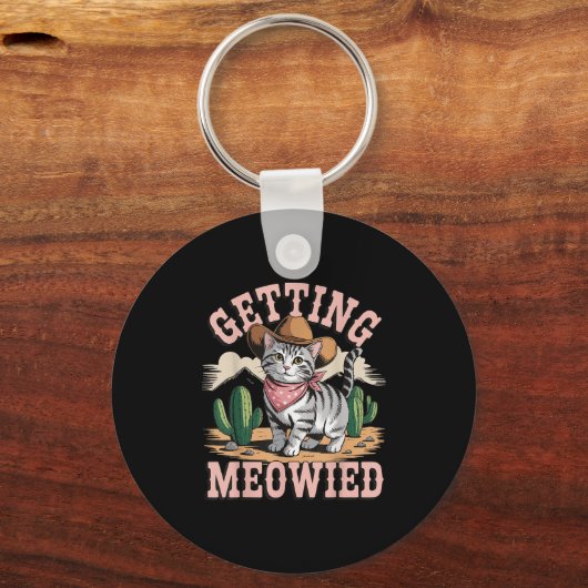 Getting Meowied Bachelorette Schlüsselanhänger (Vorderseite)