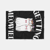 Getting Meowied Bride 1 Fleecedecke (Vorderseite (Horizontal))