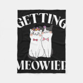 Getting Meowied Bride 1 Fleecedecke (Vorderseite)