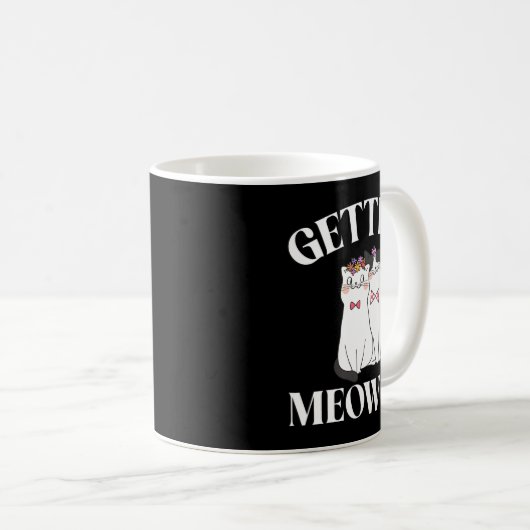 Getting Meowied Bride Kaffeetasse (VorderseiteRechts)