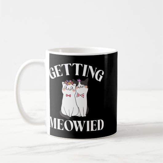 Getting Meowied Bride Kaffeetasse (Links)