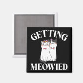 Getting Meowied Bride Magnet (Vorderseite/Rückseite)