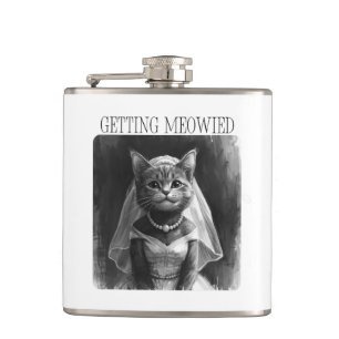 Getting Meowied – Lustiges Junggesellinnenabschied Flachmann