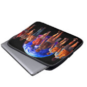 Getting Ready for the World Back to School Laptopschutzhülle (Vorne Knopf)