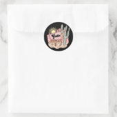 Getting Rowdy Bach Crew Desert Bachelorette Bride Runder Aufkleber (Tasche)