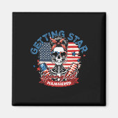 Getting Star Spangled Hammered American Skeleton 4 Magnet (Vorne)