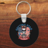 Getting Star Spangled Hammered American Skeleton 4 Schlüsselanhänger (Vorderseite)