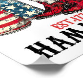 Getting Star Spangled Hammered Est 1776 Poster (Ecke)