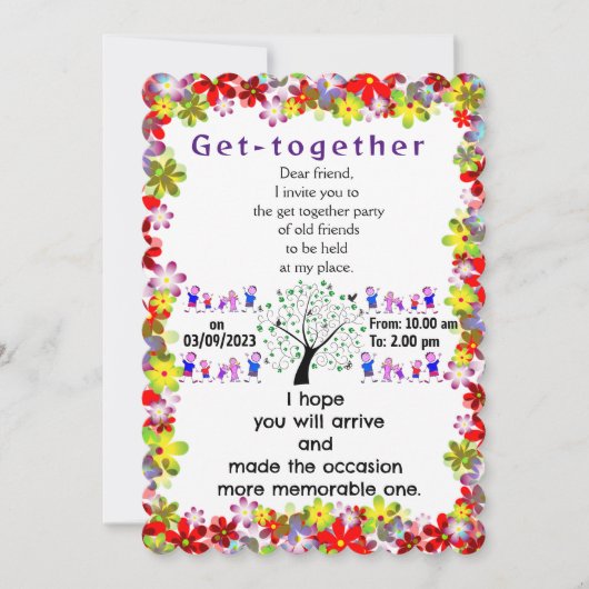 Getting Together Einladung (Vorderseite)