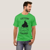 Gettinoasted Camping funny T-Shirt (Vorne ganz)