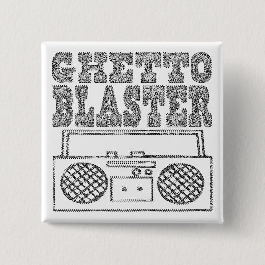 Getto Bläser-Knopf Button (Vorderseite)