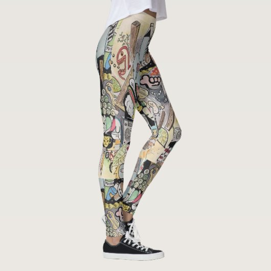 Getto-Bläser-Leggings Leggings (Rechts)