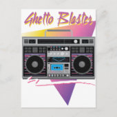 Getto-Blaster-Boombox der 80er Jahre Postkarte (Vorderseite)